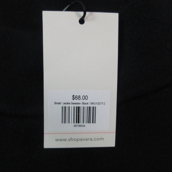 Fate Sweater Womens Small Black Jackie Mock Neck 3/4 Sleeve Knit Pullover NWT - Picture 8 of 15